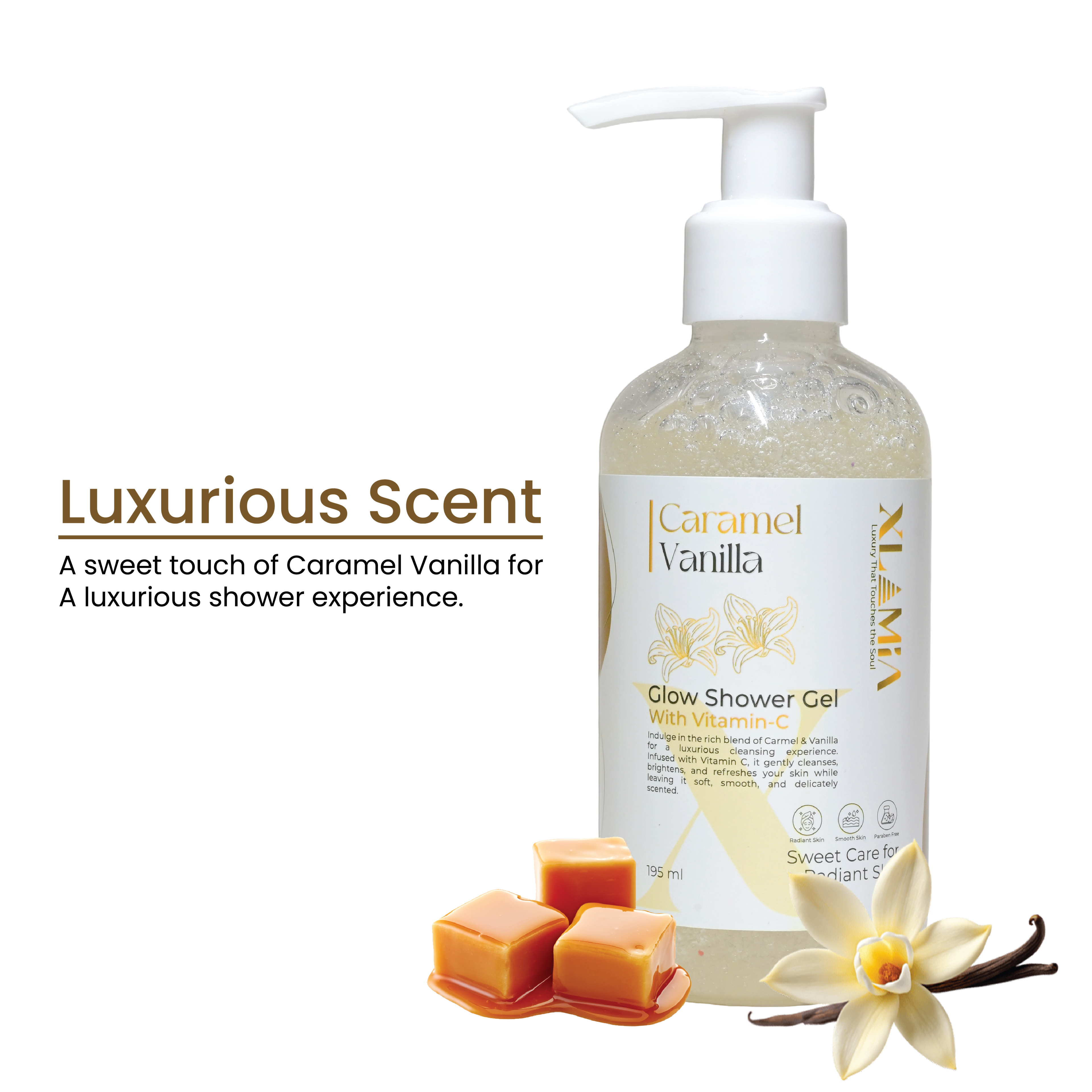 Caramel Vanilla Shower Gel With Vitamin - C