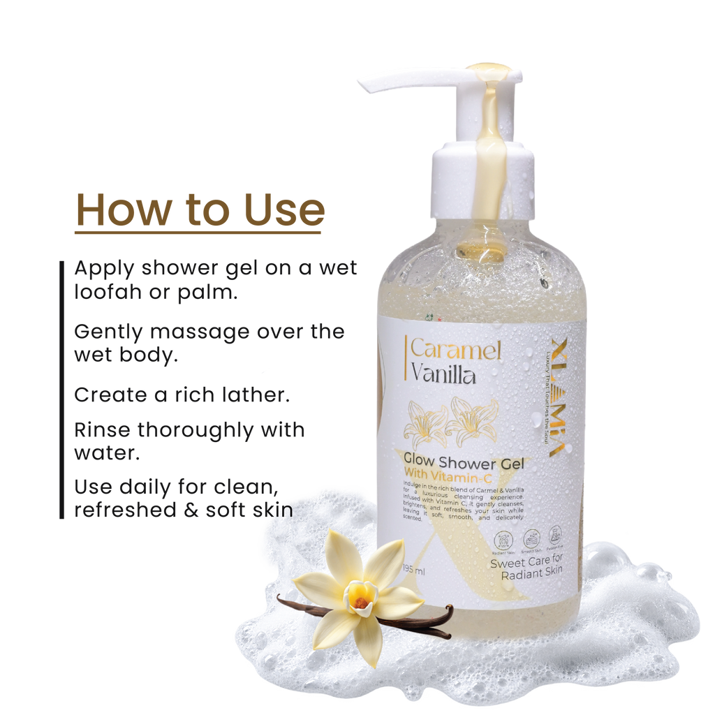 Caramel Vanilla Shower Gel With Vitamin - C