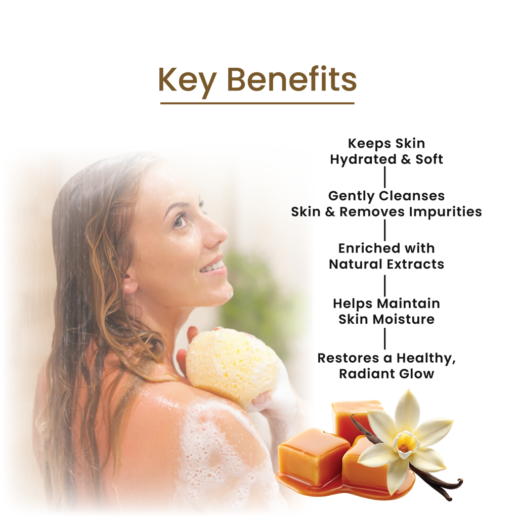 Caramel Vanilla Shower Gel With Vitamin - C