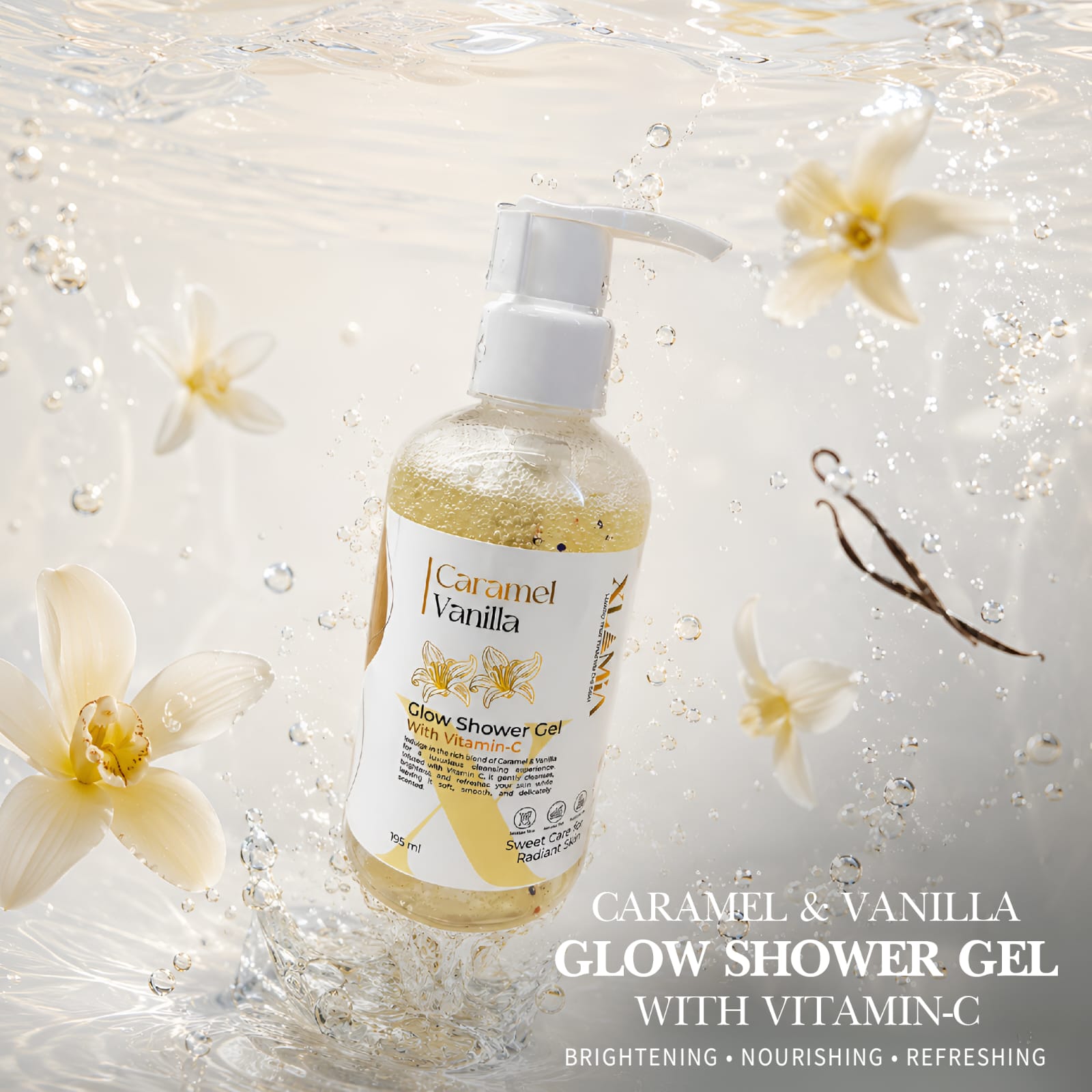 Caramel Vanilla Shower Gel With Vitamin - C