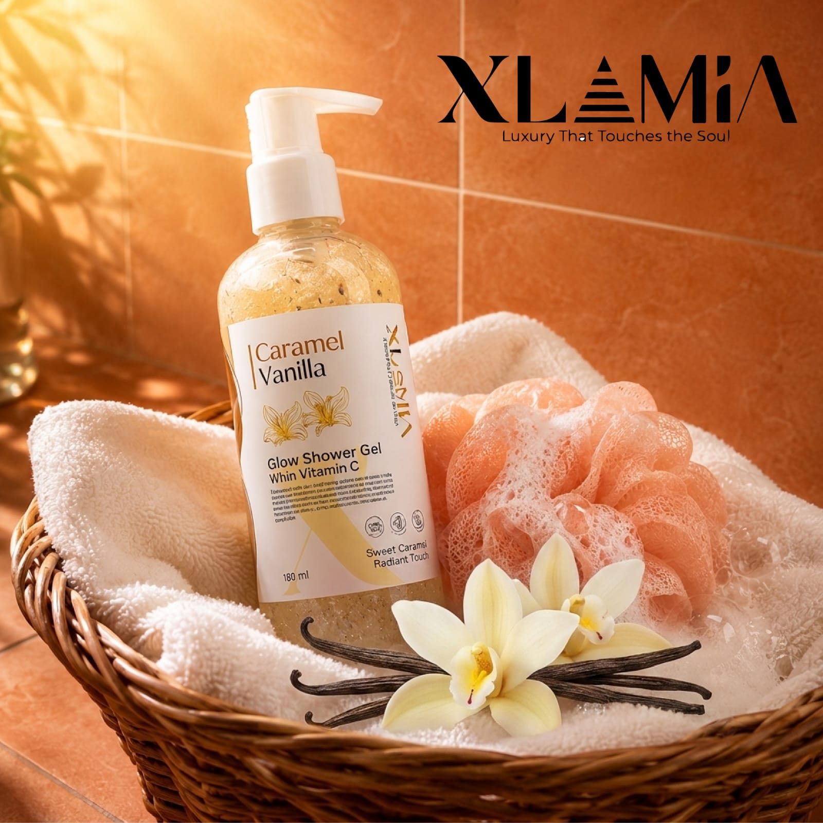 Caramel Vanilla Shower Gel With Vitamin - C
