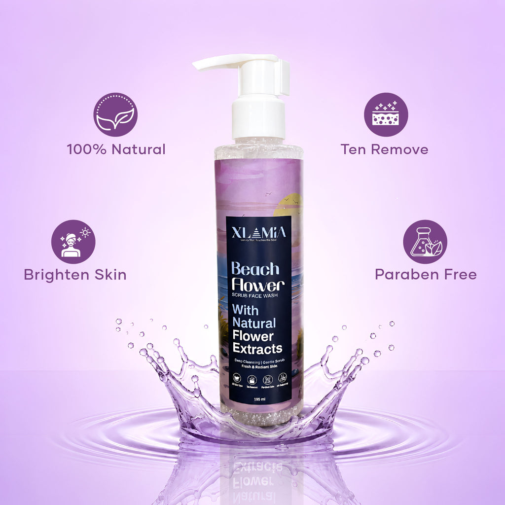 Beach Flower Scrub Face Wash