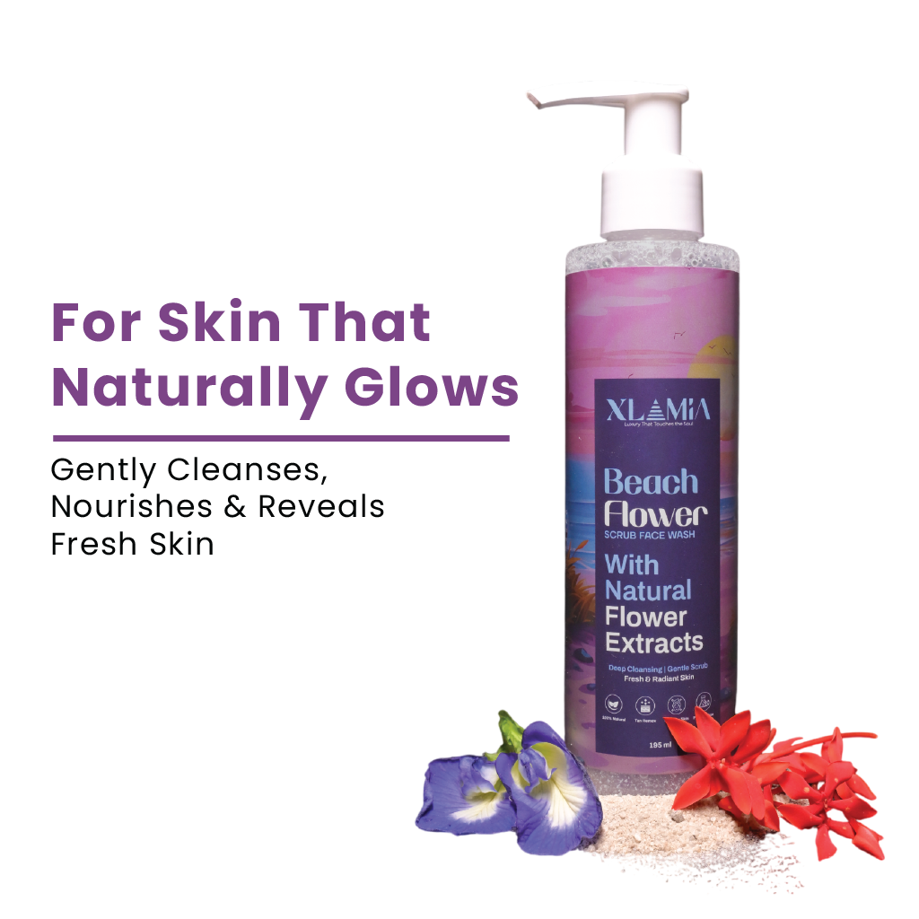 Beach Flower Scrub Face Wash