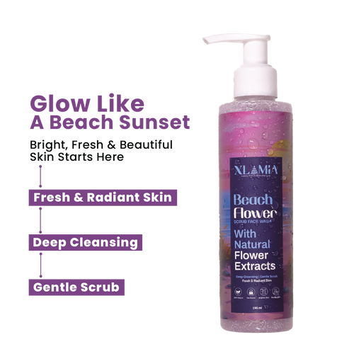 Beach Flower Scrub Face Wash
