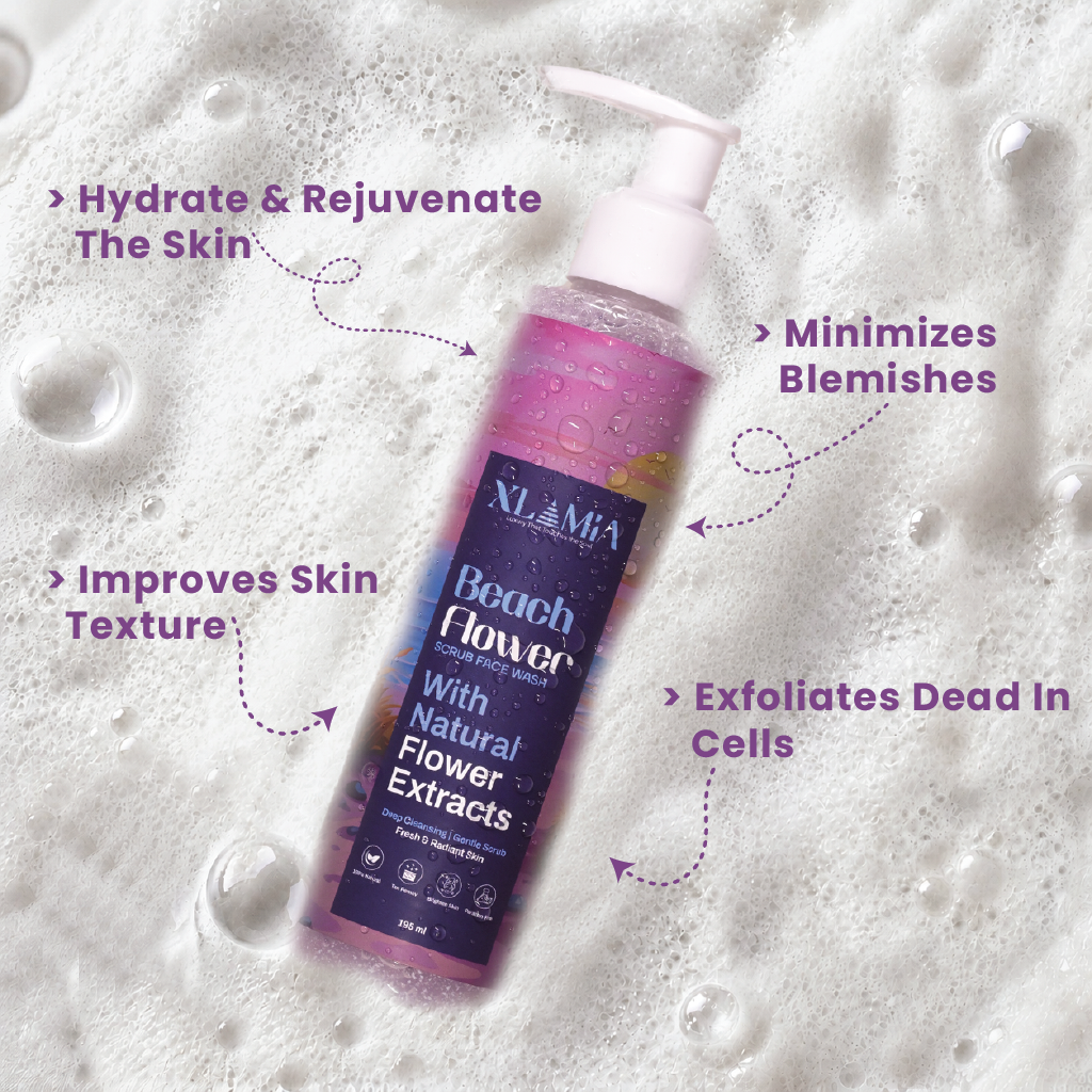 Beach Flower Scrub Face Wash