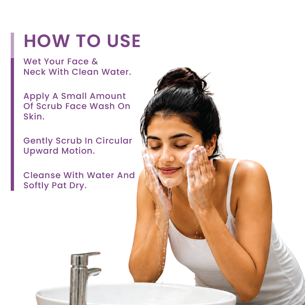 Beach Flower Scrub Face Wash